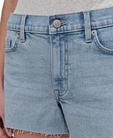 Dkny Jeans Women's Mid-Rise Split-Side Denim Shorts