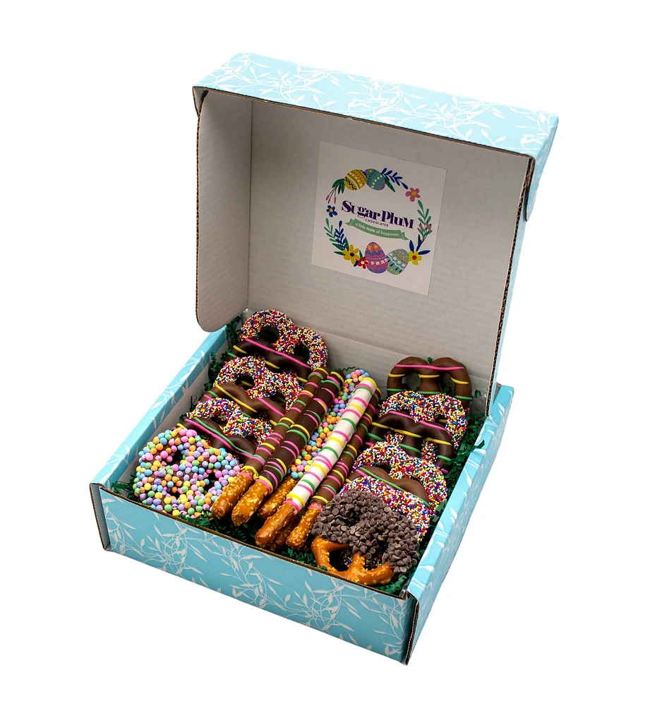 Sugar Plum Chocolates Easter Pretzel Passion Box, 22 Pieces