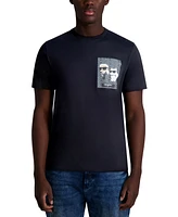 Karl Lagerfeld Paris Men's Cat Graphic T-Shirt