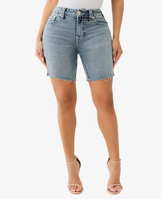 True Religion Women's Riley Big T Bermuda Shorts