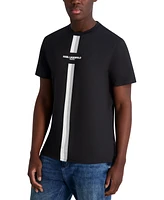 Karl Lagerfeld Paris Men's Racing Stripe Logo T-Shirt