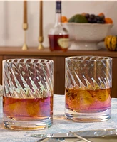 Lenox Tuscany Classics Iridescent Double Old Fashioned Glasses, Set of 4