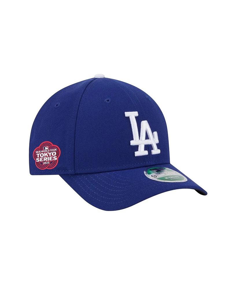 New Era Men's Royal Los Angeles Dodgers 2025 Mlb World Tour: Tokyo Series Side Patch 9FORTY Mid Crown Adjustable Hat