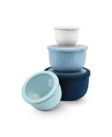 Art and Cook 8 Piece Plastic Mixing Bowl Set