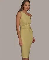 Donna Karan New York Women's Asymmetric-Neck Sheath Dress