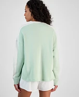 Id Ideology Women's Colorblocked Crewneck Sweatshirt, Exclusively at Macy's