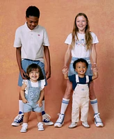 Levi's Toddler Girls 2-Pieces T-Shirt and Butterfly Crochet Shortalls Set