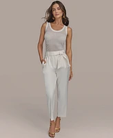 Donna Karan New York Women's Cotton-Blend Slim-Leg Pants