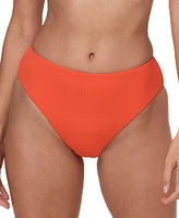 Andie Women's The 90s High-Waisted Ribbed Bikini Bottoms