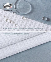 Madison Park Spa Waffle 3M-Scotchgard Shower Curtain