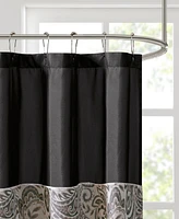 Madison Park Aubrey Jacquard Beaded Shower Curtain, 72" x