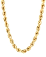 Lightweight Rope Chain Necklace (5.5mm) in 10k Yellow Gold, 22"