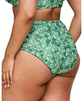 Adore Me Plus Pilar Swimwear High Waisted Bikini Bottom