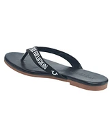 True Religion Ladies Doja Logo Thong Sandal