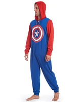 Avengers Boys Marvel Spider-Man Fleece Zip Up Pajama Coverall