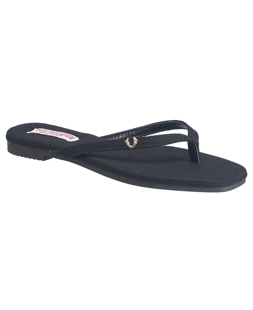 True Religion Thong Slip on Sandal