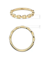 Devata Cable Link Ring in 14K Gold, Size 9, approx. 1.8 grams.