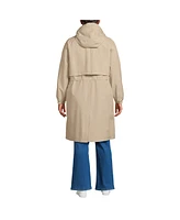 Lands' End Plus Squall Packable Long Raincoat