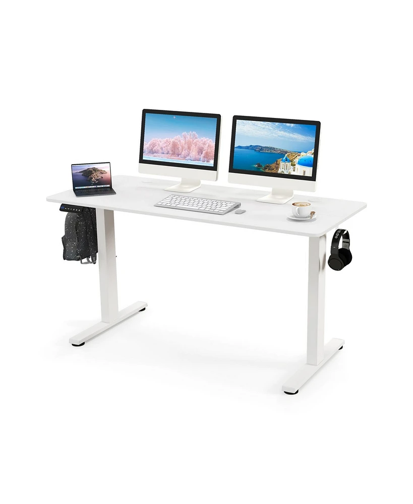 55 x 24 Inches Sit Stand Home Office Desk with 3 Memory Height Settings