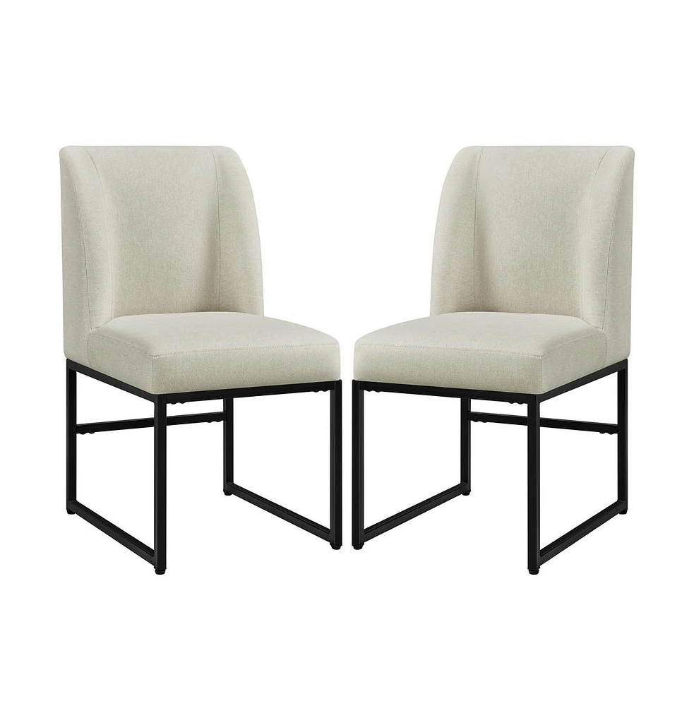 Yaheetech Upholstered Fabric Dining Room Chairs