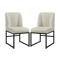 Yaheetech Upholstered Fabric Dining Room Chairs