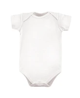 Luvable Friends Cotton Bodysuits 24pk, White, 0-24 Months