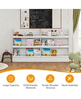 3-Tier Bookshelf with 2 Anti-Tipping Kits for Books and Magazines