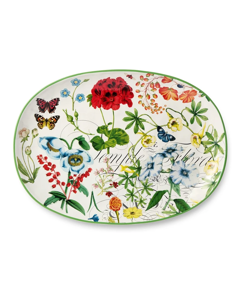 Certified International Greenhouse Oval Platter