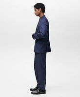 Mango Men's Slim-Fit Woolen Trousers