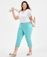 Style & Co Plus Curvy Roll-Cuff Capri Jeans, Created for Macy's