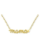 Giani Bernini Mama Pendant Necklace 18k Gold-Plated Sterling Silver (also Silver), 16" + 2" extender, Exclusively at Macy's