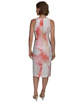 Donna Karan New York Women's Abstract-Print Sheath Dress