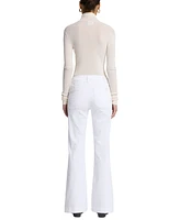 7 For All Mankind Women's Dojo Tailorless Patch-Pocket Bootcut Jeans