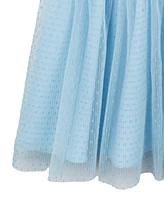 Rare Editions Toddler and Little Girls Empire Waist Clip Dot Dress