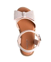 Bebe Little Girls Fashion with Special Rhinestone Bow Sandals