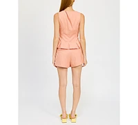En Saison Women's Amira Peplum Top