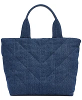 Karl Lagerfeld Paris Voyage Medium Quilted Denim Tote
