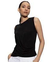 Sanctuary Women's Draped Sleeveless Crewneck Tank