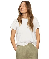 Sanctuary Women's Cotton Embroidered Perfect Tee