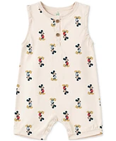 Disney Baby Boys Mickey Mouse Cotton Rompers, 2 Piece Set