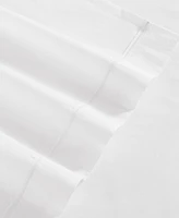 Tommy Hilfiger Solid 200-Thread Count Hem Stripe Cotton Percale -Pc. Sheet Set
