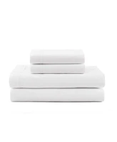 Tommy Hilfiger Solid 200 Thread Count Hem Stripe Cotton Percale Sheet Set