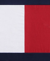 Tommy Hilfiger Flag Seersucker Square Pillow, 20" X 20"