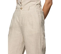 Sanctuary Women's Hopper Linen Straight-Leg Pants