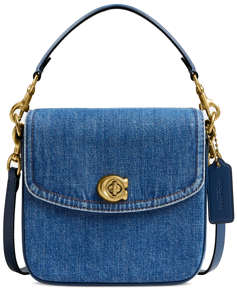 Coach Cassie Mini Denim Crossbody Bag 19