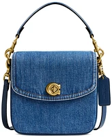 Coach Cassie Mini Denim Crossbody Bag 19