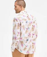 Club Room Men's Amista Floral Linen Shirt, Exclusively at Macy's