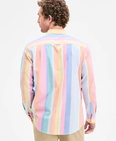 Club Room Men's Stripe Oxford Shirt, Exclusively at Macy's