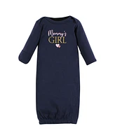 Hudson Baby Baby Girls Hudson Cotton Gowns Mommy Pink Navy