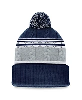 Top of the World Men's Navy Penn State Nittany Lions Altitude Three-Tone Cuffed with Pom Knit Hat